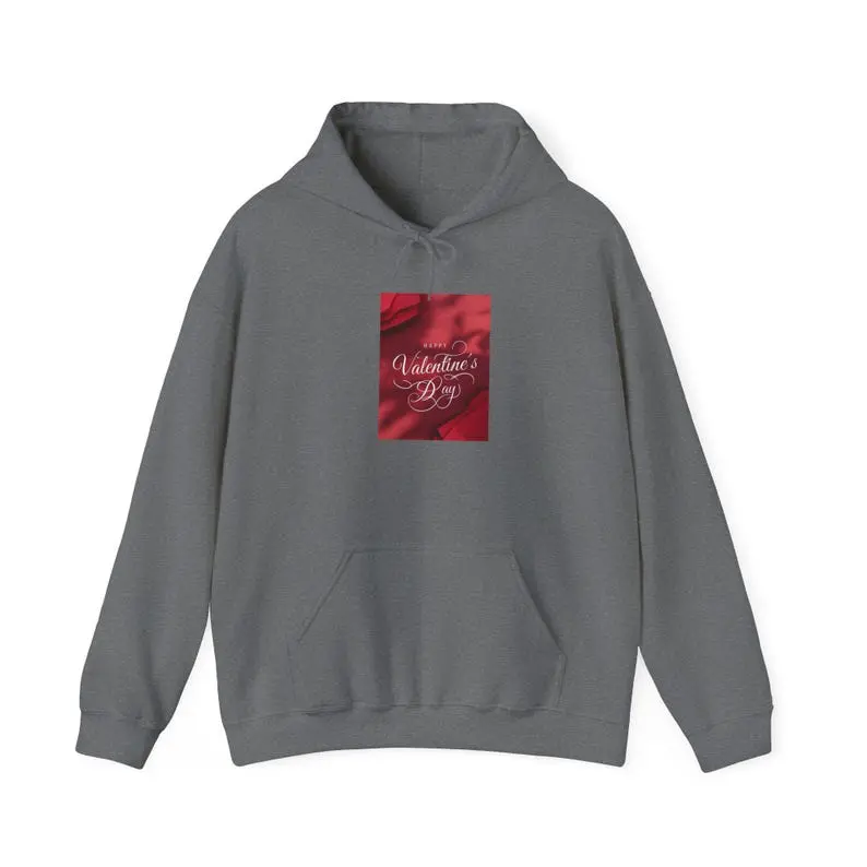 Valentine's Day Hoodie, Love Heart Sweatshirt, Romantic Pullover, Couples Gift, Cozy Winter Jumper