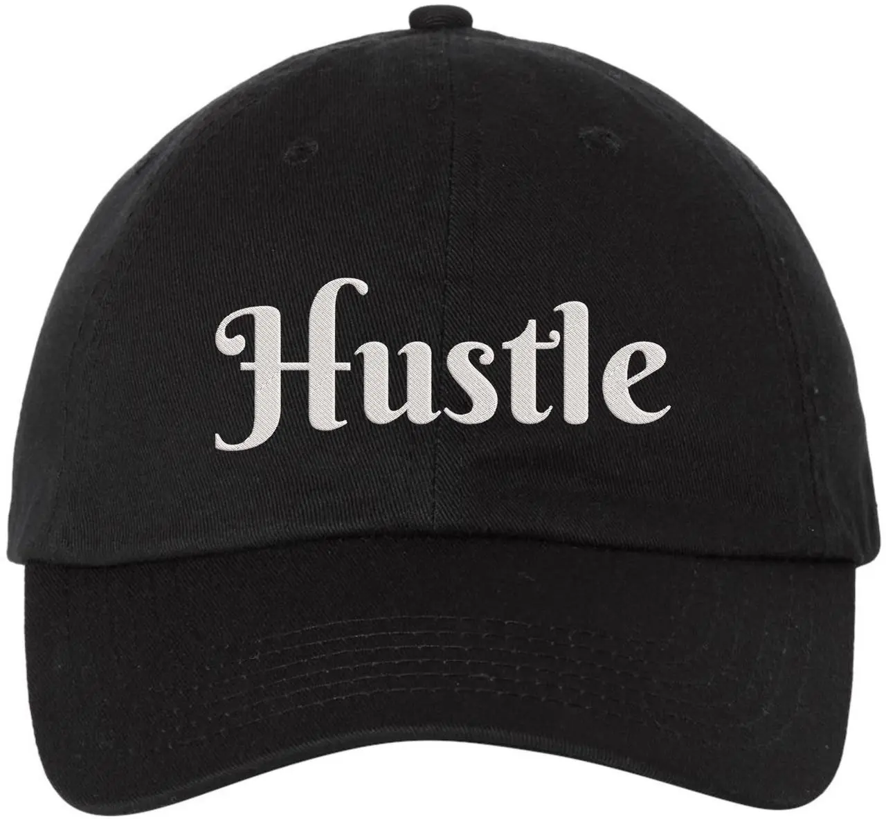 Hustle Embroidered Dad Hat Motivational Mindset Entrepreneur Streetwear Baseball Cap