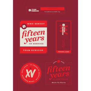 15 Year Anniversary Sticker Sheet