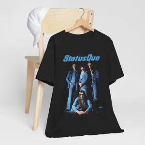 Status Quo Band Unisex Tee, English Classic Music Shirt, Hard Rock Fan Gift, Alan Lancaster, Francis Rossi, Piledriver, Fort Myers, Down