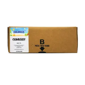 Coolbreeze® Beverages 2.5 Gallon Bag-In-Box Syrup Real Fruit Concentrate - Cranberry Juice