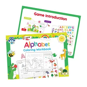 Alphabet Coloring Book, Educational Letter Tracing coloring Workbook with Stickers,  Preschool Learning Activities for Preschool Kindergarten，Montessori Educational Toys, Homeschool Activity Books for kids Ages 3-5,Autism Learning Materials
