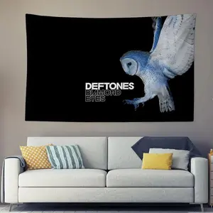 60in x 40in home decor banner D-Deftones Singer Tapestry Decoration Bedroom Dormitory Background Cloth Holiday Home Party Living, Interior, Ideal Gift for Home, American Flag Tapestry, Aesthetic Banner Gift for Fans