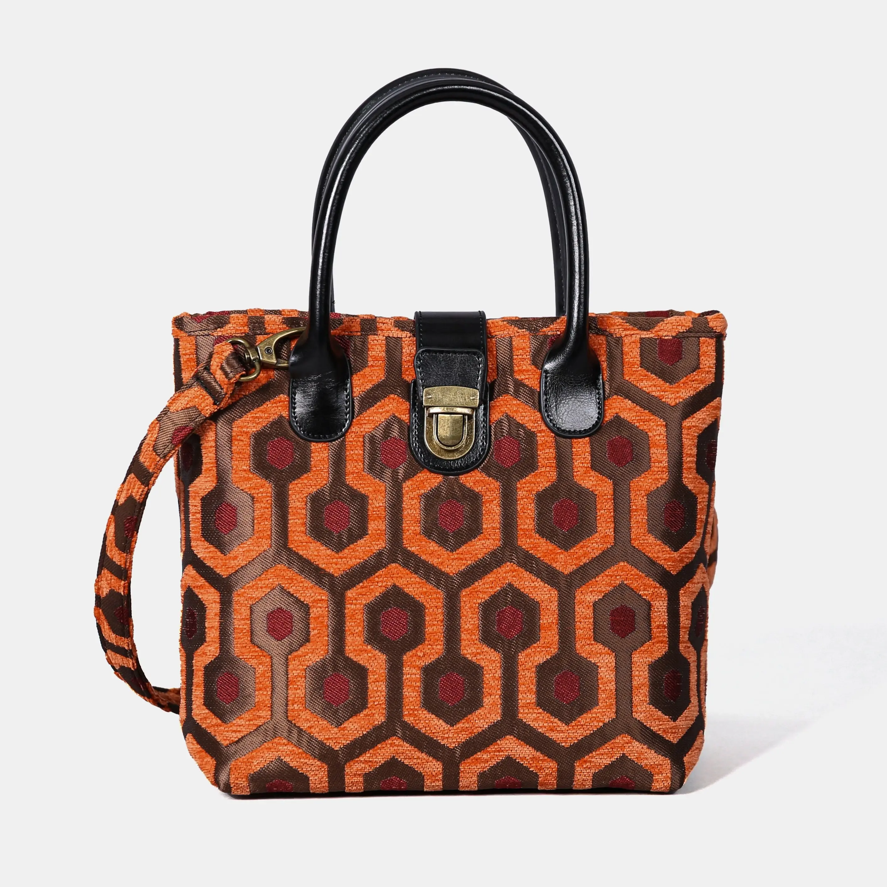 "The Shining" Overlook Hotel Tuck Lock Carpet Satchel Fashion Purses Aesthetic Handbag