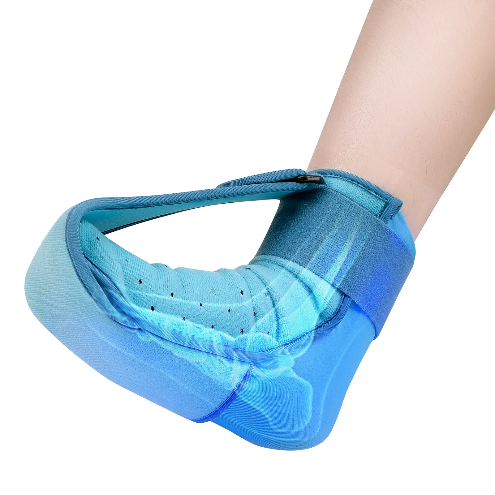 Tech Love Plantar Fasciitis Brace - Adjustable, Breathable, Lightweight Night Splint with Soft Padding & Lightweight Mesh for Men's Morning Heel Pain, Heel Spur Relief (Single Unit Support Brace)
