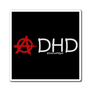Anarchy in the ADHD Unique Design Magnets - Hold Multiple Sheets and Lightweight Items