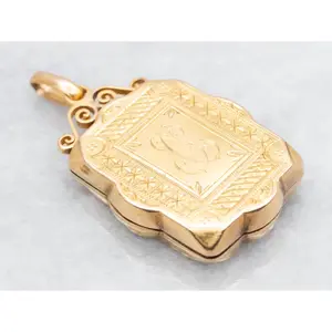 Victorian "JC" Engraved Locket
