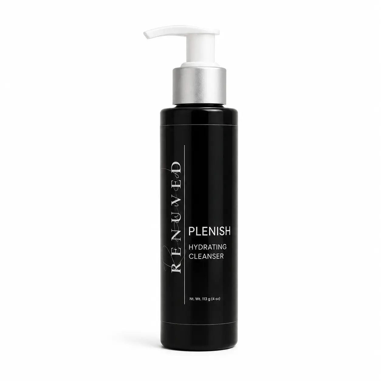RENUVED Plenish Hydrating Face Wash, Natural Skin Moisturizer to Restore & Smooth, For Dry, Mature & Sensitive Skin, Glycerin, Hyaluronic Acid, Rice Water, Cleanser, Soothing, Hydrate, Moisturizing, Gentle, Facial, Daily, Radiant Skin