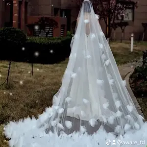 Snowfall cathedral veil