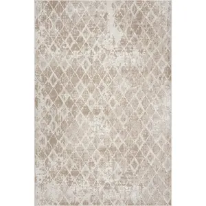 nuLOOM Esmara Rustic Diamond Washable Area Rug