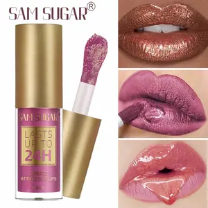 Sam Sugar Chameleon Lip Gloss, Long-Lasting Glossy Metallic Pearl Finish, Smooth, Non-Sticky, Color-Lasting, Perfect for Any Occasion