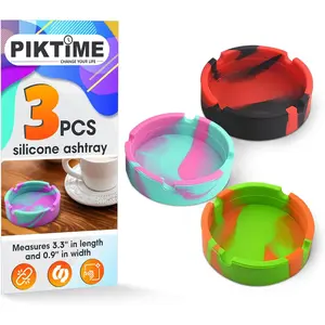 Silicone ashtray ash trays indoor 3 pcs silicone ashtrays outdoor ashtrays for patio waterproof small ashtray cute rubber ashtray indoor ashtray ash trays outdoors home ashtrays ash tray outdoors