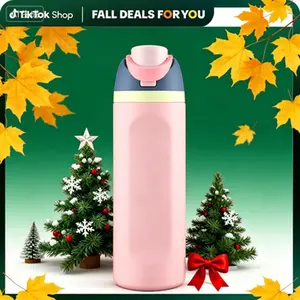 [viva]24oz stainless steel thermos cup - with flip cover insulation and leak proof travel cup, available in multiple colors, perfect for home, gift giving, office, beverage. suitable for adults and childrenfor adults and children
