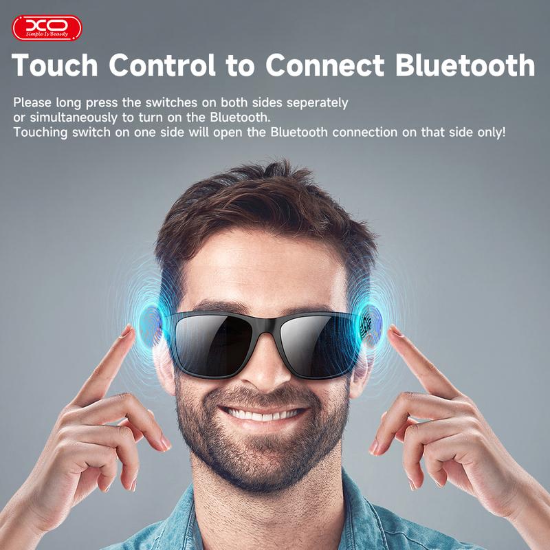 Smart Glasses, Bluetooth Sunglasses Audio Eyewear, Built-in Mic & Speakers, Athletic/Outdoor UV Protection Unisex, Summer,Waterproof, Smart Summer Gear
