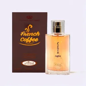 Al-Rehab French Coffee EDP-50ML (1.65Oz). Eau De Perfum Metallic Brown Bottle Arabian
