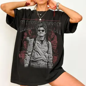 Steve Harrington T-Shirt, Unisex Graphic Tee, 80s TV Show Shirt, Retro Vintage Clothing, Fan Gift