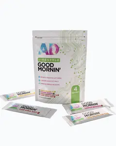 Good Mornin'-Variety 4 Pack - Includes Crisp Apple Juice, Iced Tea, Summer Fruits, and Orange Juice Stickpacks for Sampling - Vitamin, Healthcare