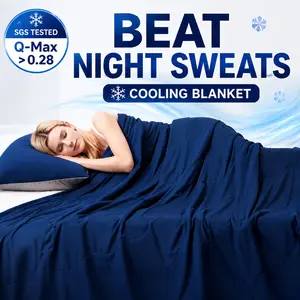 Cooling Blanket for Night Sweats Dual-Sided Instant Cooling Blanket Lightweight Breathable Summer Blanket for Hot Sleepers | CANSUNCH