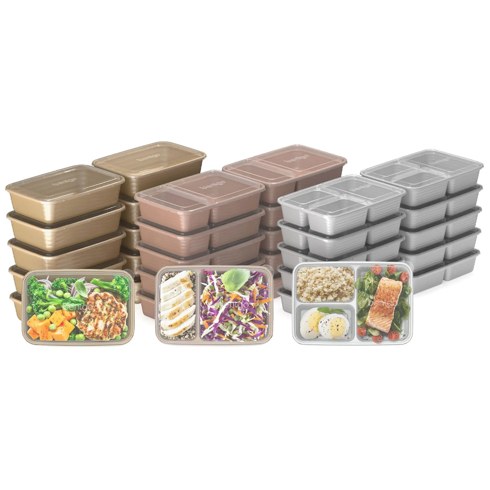 Bentgo 30-Piece Meal Prep and 10-Piece Snack Prep Containers Bentgo 30-Piece Meal Prep and 10-Piece Snack Prep Containers