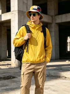 Men’s lightweight jacket for summer—outdoor fishing wear, vacation/travel beach outerwear, couples’ sports shirt