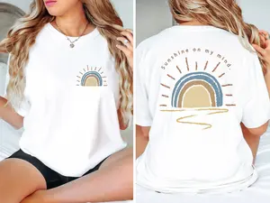Comfort Colors Retro Sun Shine On My Mind Tee, Summer T-Shirt, Vacation Shirt, Beach, Summer Vacation, Boho