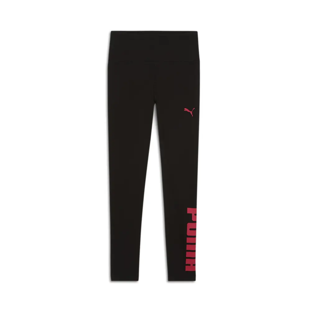 PUMA Womens Athletic Logo Leggings Casual - Black PUMA Womens Athletic Logo Leggings Casual - Black