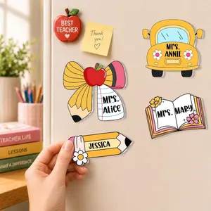 Custom Acrylic Teacher Name Magnet – Personalized School Teacher Gift, Teacher Appreciation Gift from Student, Back to School Gift 2026