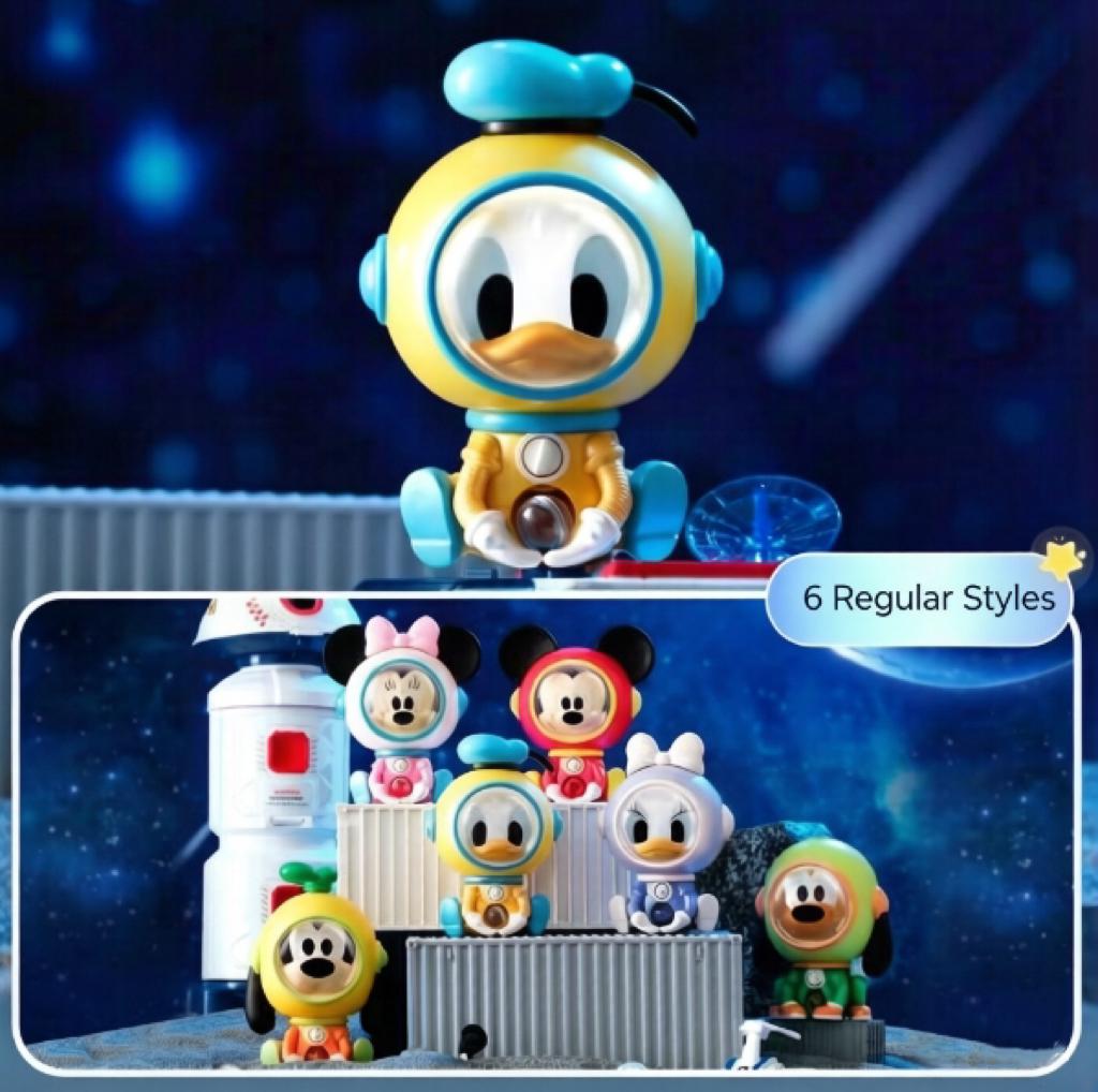 Disney Space Mini Gashapon Machine Series Blind Box, Mystery Collectible, Unique Display for Disney Fans,  Desk Toy