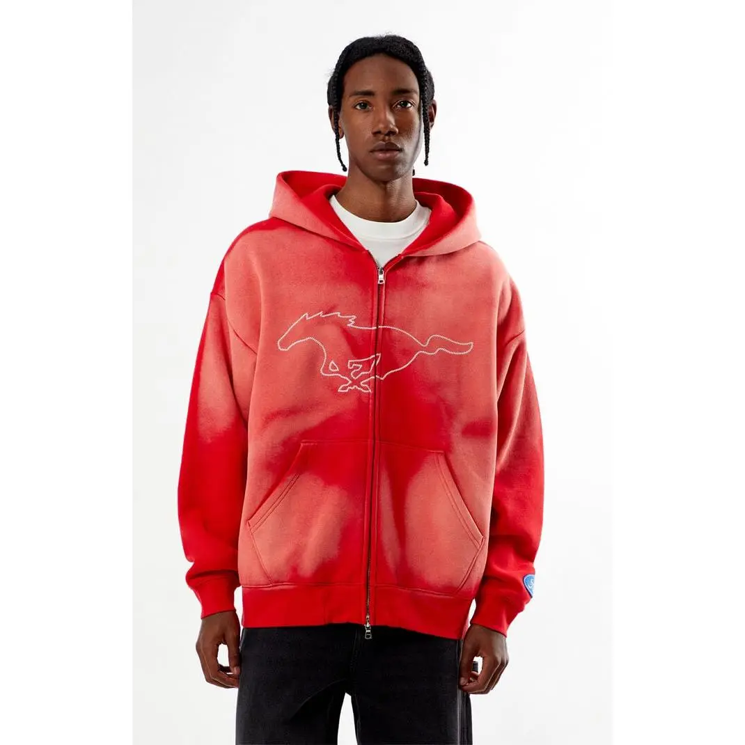 FORD Men's Bronco Outline Full Zip Hoodie FORD Men's Bronco Outline Full Zip Hoodie