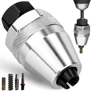 Stud Extractor Tool, Broken Bolt Remover for Gripping and Removing 1/4" to 1/2" Damaged, Painted Over and Rusted Tight Studs and ,  CR-MO Steel Stud Remover (3/8" Drive)