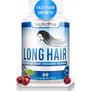 NutraPro Long Hair Gummies – Anti-Hair Loss Supplement for Faster Hair Growth of Weak, Thinning Hair – Grow Long Thick Hair & Increase Hair Volume with Biotin and 10 Hair Vitamins.for Men and Women.