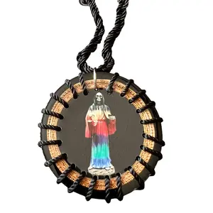 Santa Muerte Scapular Necklace