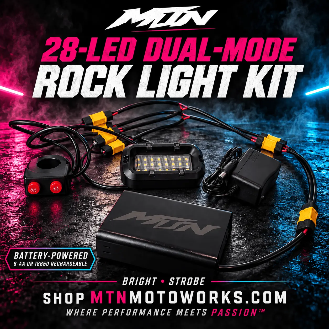 MTN 28-LED Dual-Mode Rock Light Kit MTN 28-LED Dual-Mode Rock Light Kit