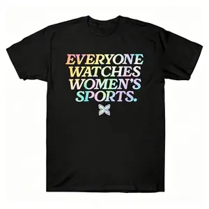 Oversized Everyone Watches Womens Sports Graphic T-Shirt Streetwear Holiday Wear y2k cotton fashion Streetwear Lover Gift Top Trending