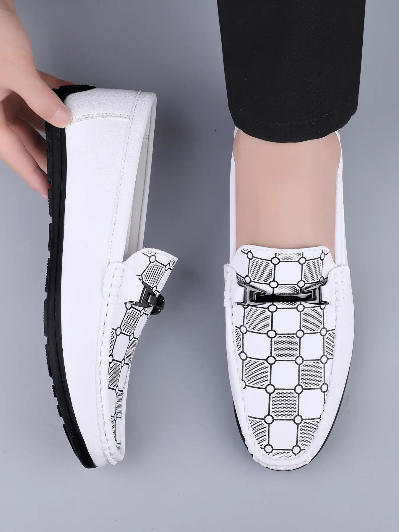 Luxury Men's First Layer Cowhide Loafers, Casual Business Style Slip-On Flats, Suitable for All Seasons, Weddings, Parties, Office, Affordable Loafers