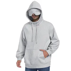 SeSe Code Built-in Eye Mask Unisex Oversized Hoodie - Soft Breathable & Deformation-Resistant with Hidden Pockets
