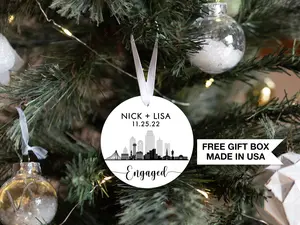 Dallas Personalized Ornament | Our First Christmas | Christmas Ornament | Custom Family Keepsake