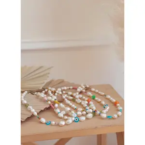 Beach Babe Colorful Pearl Necklace