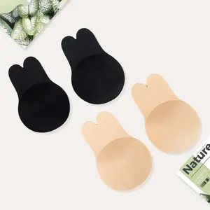 Women's Adhesive Rabbit Bra Strapless Invisible Bra Breast Lift Up Nipple Covers Womenswear Accessories