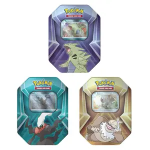 Pokémon Triple Whammy Tin - Official TCG Trading Card Box, Collectible, Authentic, English Cards