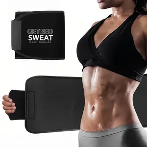 GETBED Sauna Belt Men and Women, Waist Trainer Belt Shapewear, Sweat Waist Trimmer Cincher Belt for Sports Runnging Workout Training GYM, Sauna Belt Menwear Underwear, 3 Color Choose Adjustable Sweat Waist Trainer, Neoprene Trimmer Trainer Belt