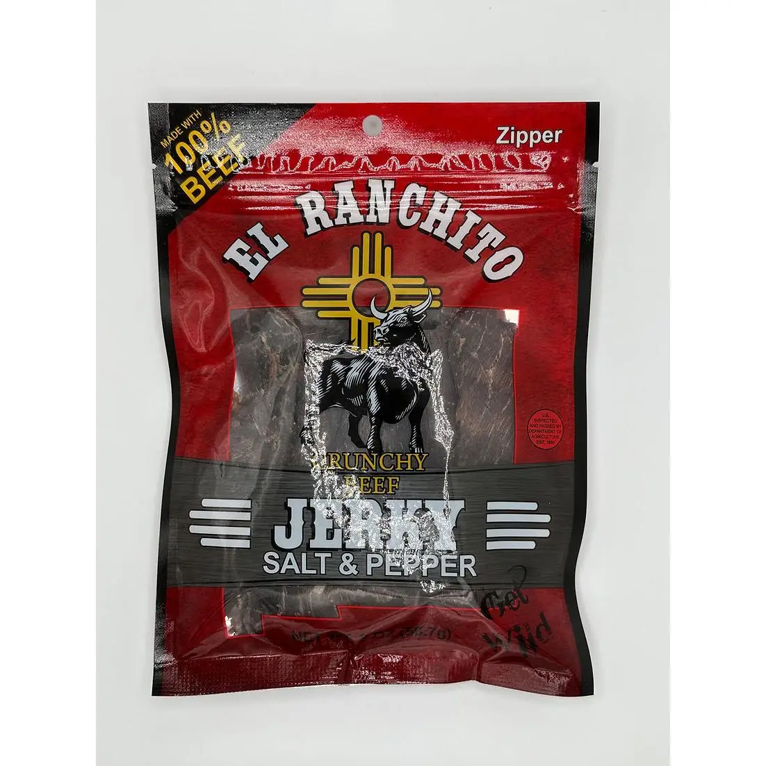 Salt & Pepper - El Ranchito Beef Jerky NET WT. 2 OZ
