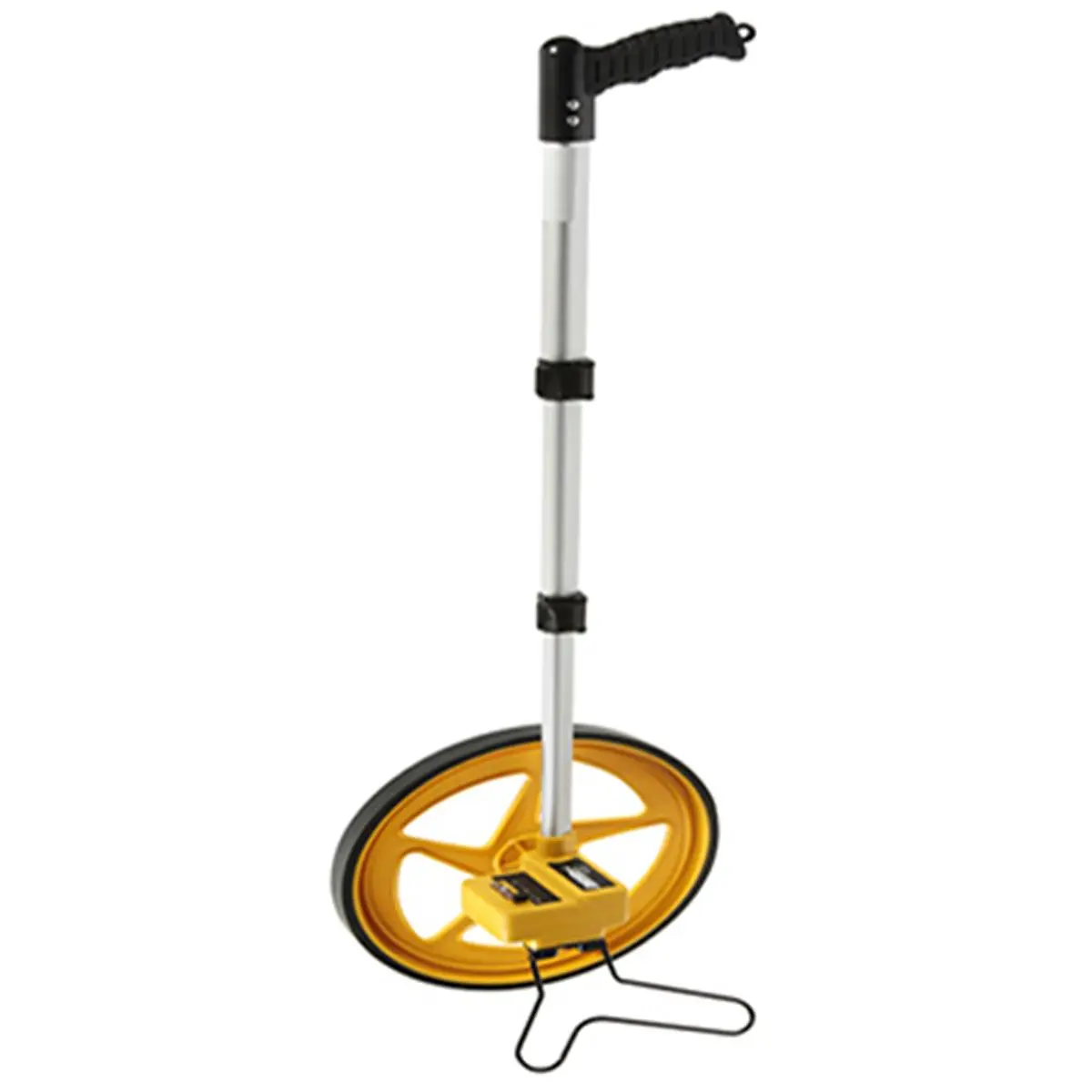 212 MAIN 3 ft. Measure Wheel Measuring Instrument (1877-0200) - Telescopic Handle, Magnified Reading Feature, ft/in Compatibility, Effortless Measurement, Feet/Inches