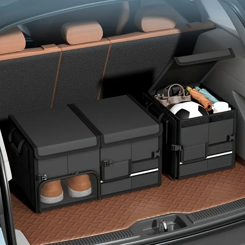 Car storage box - trunk - interior practical organization - folding - multi-functional - outdoor storage - storage device for vehicles
