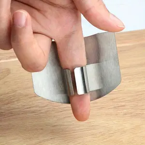 Stainless Steel Finger Guard Anti Hand Cut Protector Knife Blade Safe Vegetable Cutting Protection Kitchen Gadget Kitchenware Tools Useful Tools