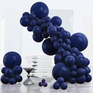 PartyWoo Navy Blue Balloons 152pcs Different Sizes of 18 12 10 5 Inch Dark Blue Balloon Arch Kit Garland for Graduation Wedding Sports Baby Shower Birthday Bachelorette Party Decorations Blue-Z90