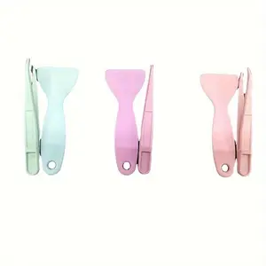 Scrapbook Sticker Tools, 1/3 Sets Plastic Tweezers & Scraper, Multi-tool Stationery DIY Junk Journal Album School Supplies