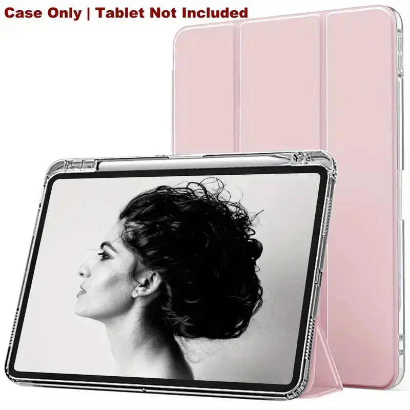 Compatible with iPad Air 8th generation and 11th generation tablets; 11-inch/10.9-inch transparent TPU shockproof protective case with a stylish design; compatible with all Apple iPad models.