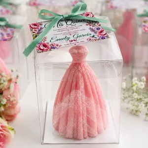 Personalized Quinceañera Candles Party Favors | Custom Sweet 15 Souvenirs | Elegant Event Candles