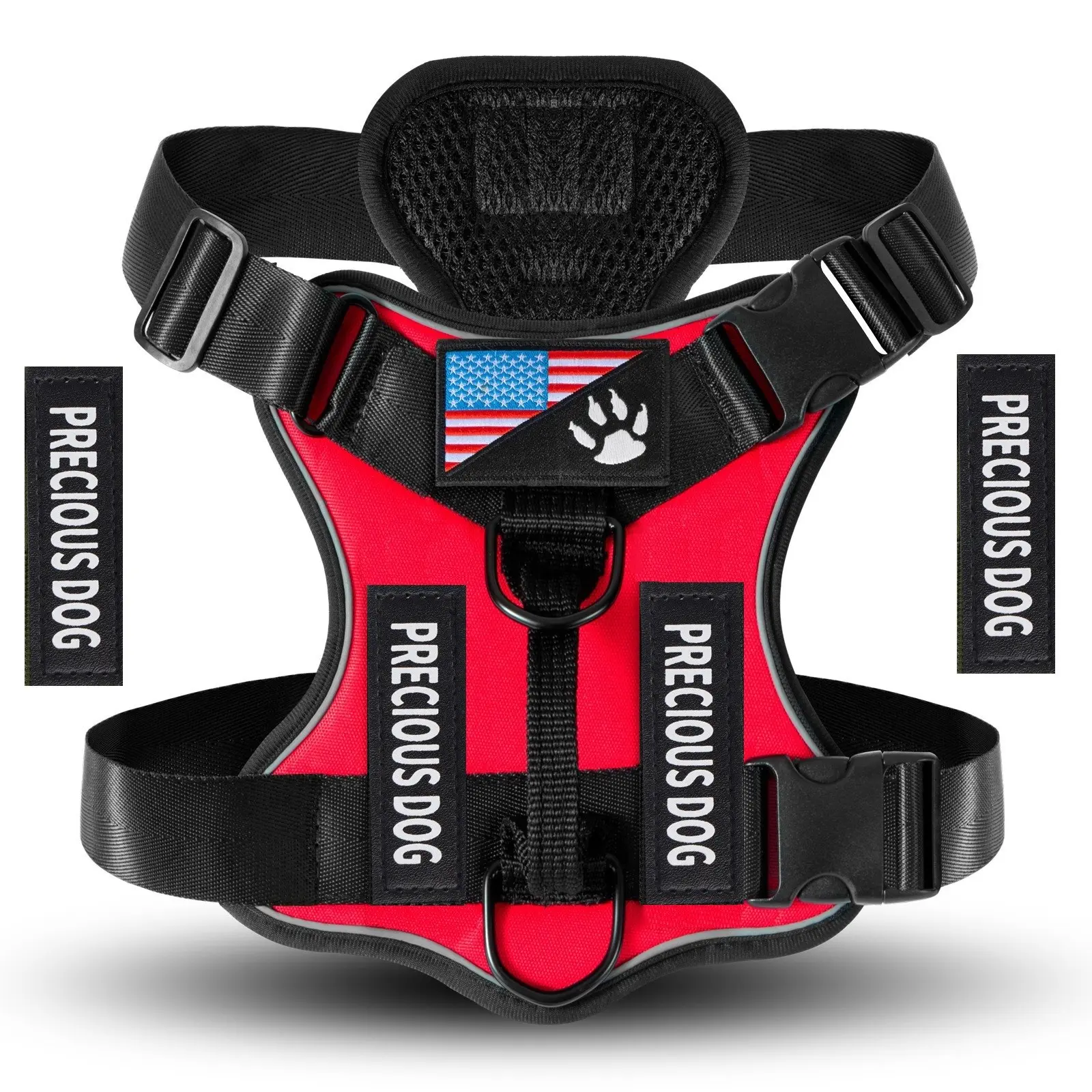 Adjustable Reflective Dog Harness, No Choke Harness, Pet Training Vest, Pet Supplies for Walking Running Training, Easy To Control Small, Medium, Large Dogs